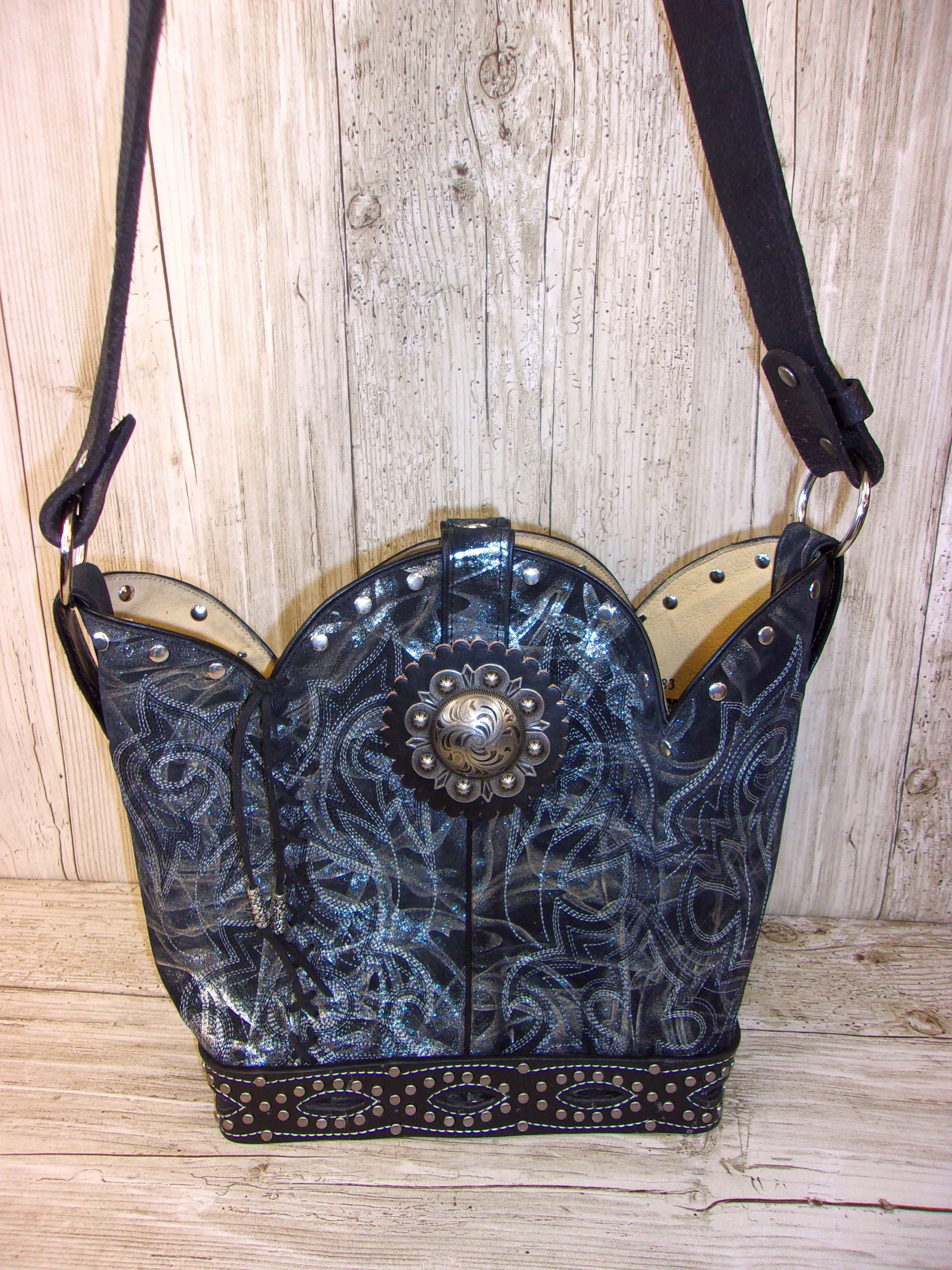 Bucket Bag Cowboy Boot Purse BK122