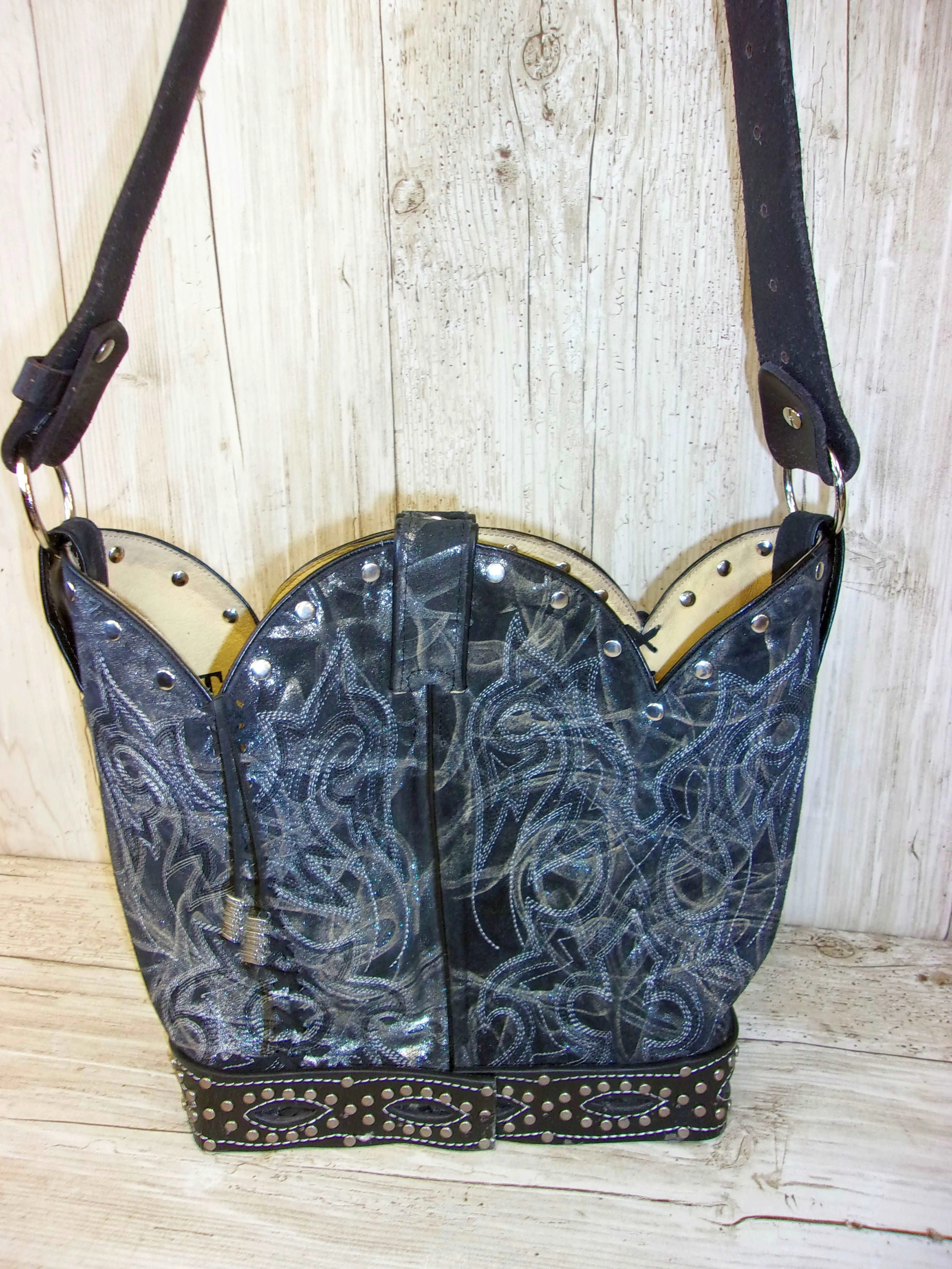 Bucket Bag Cowboy Boot Purse BK122