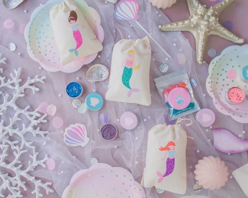 Calico Party Favour Bag - Mermaid