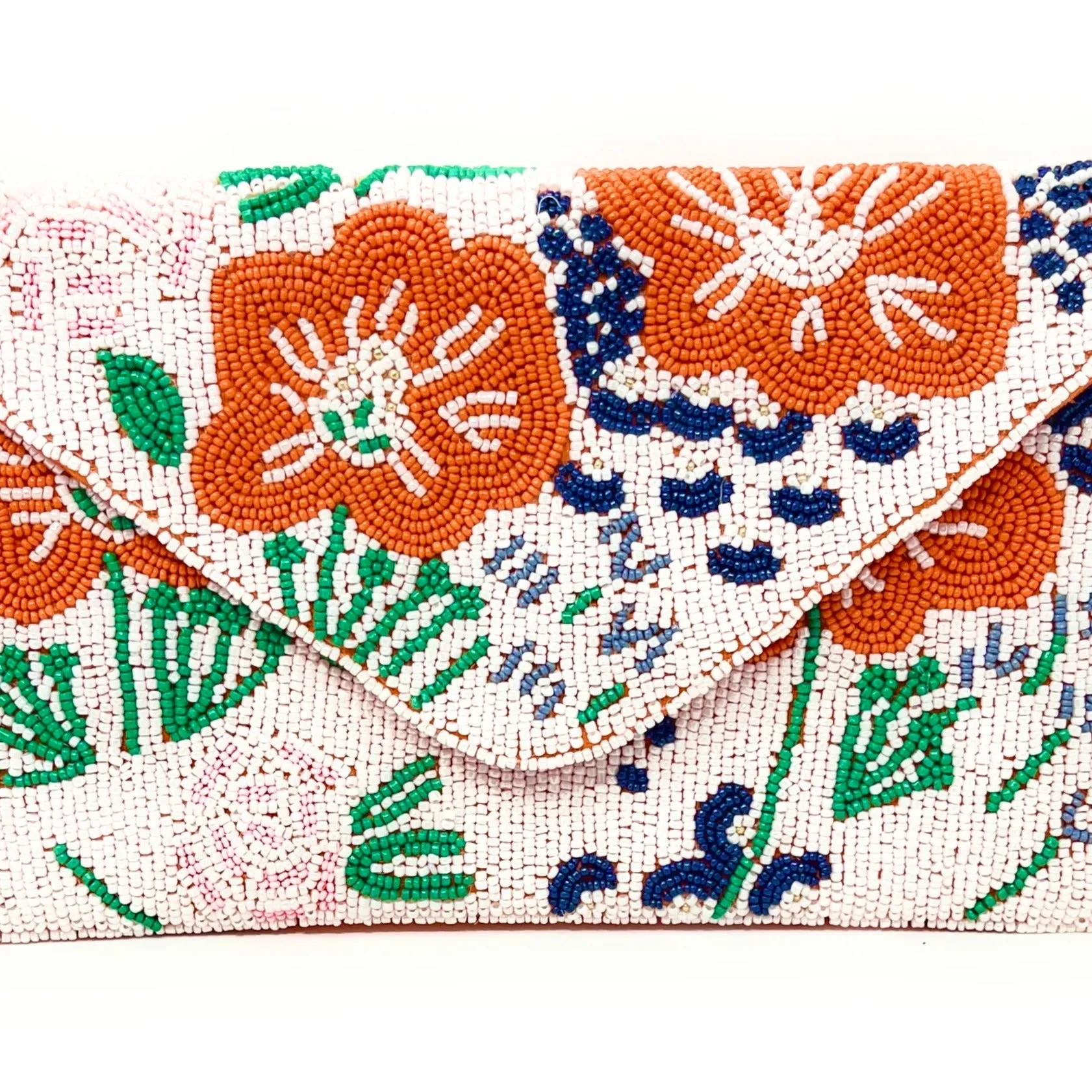 Camellia Beaded Clutch Purse