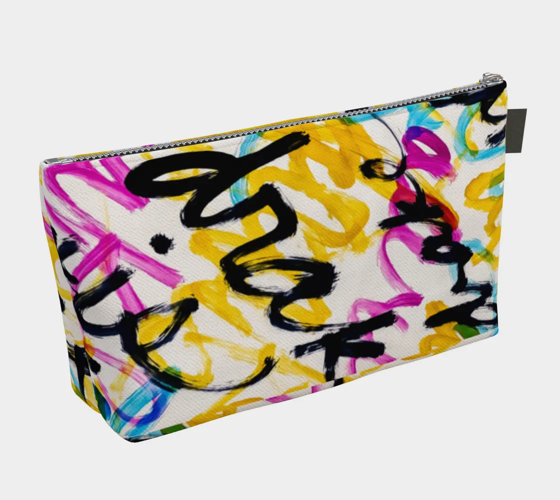 Canvas Make Up Bag | Graffiti