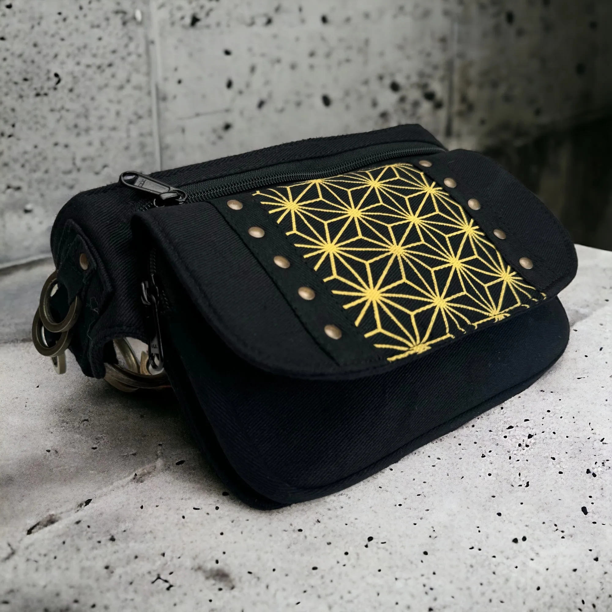 Canvas Ren Bag | Asanoha Print