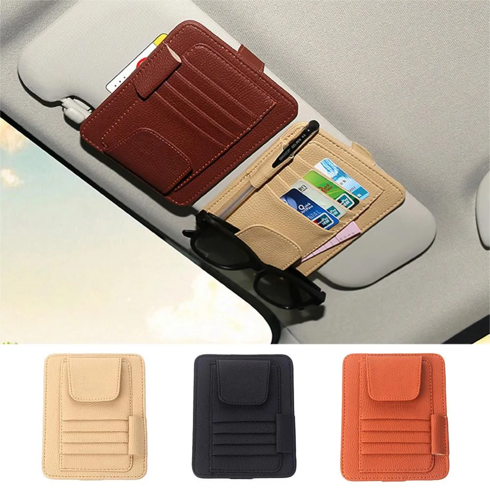 Car Sun Visor Card Holder