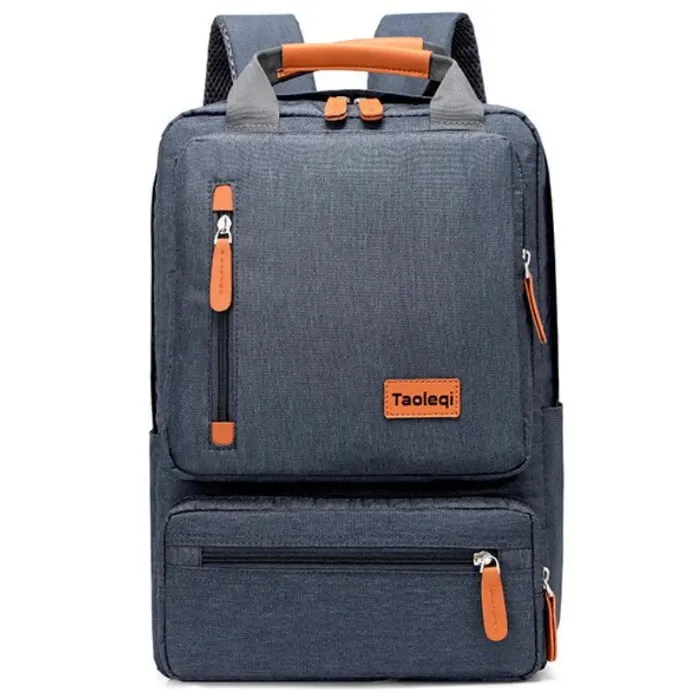 Casual Business Men Computer Backpack Light 15.6-inch Travel Bagpack New Lady Anti-theft Laptop Backpack Gray Blue Mochila