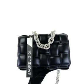 Chain Cassette Bag Leather Black SHW