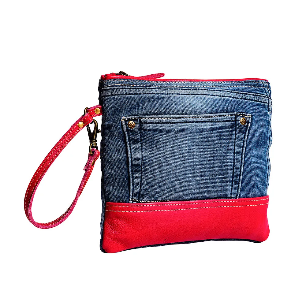 Charley Denim Pouch