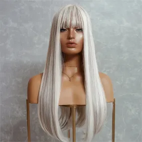 CHASE White Blonde 22" Fringe Wig