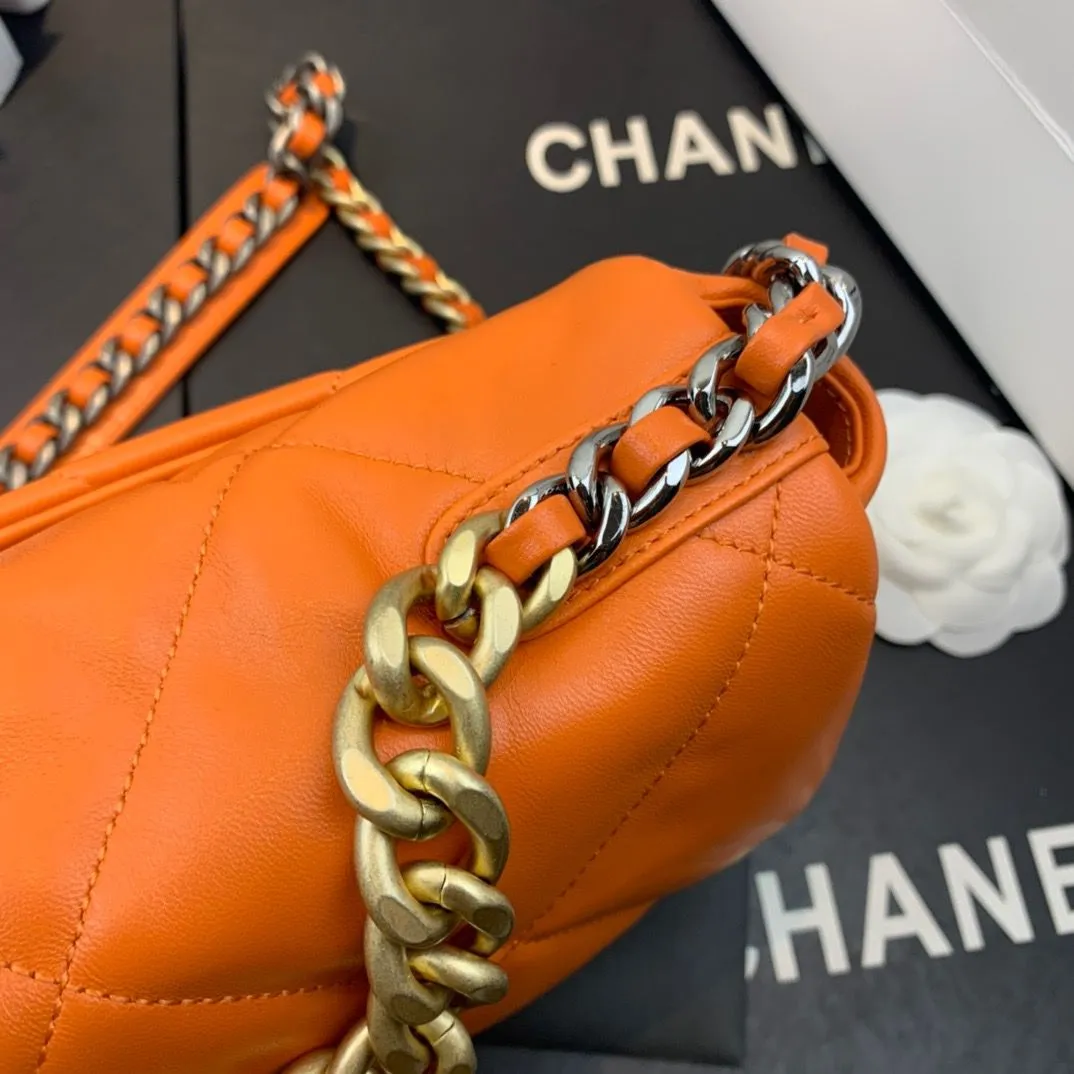 CHL 19 Handbag Orange For Women 10.1in/26cm