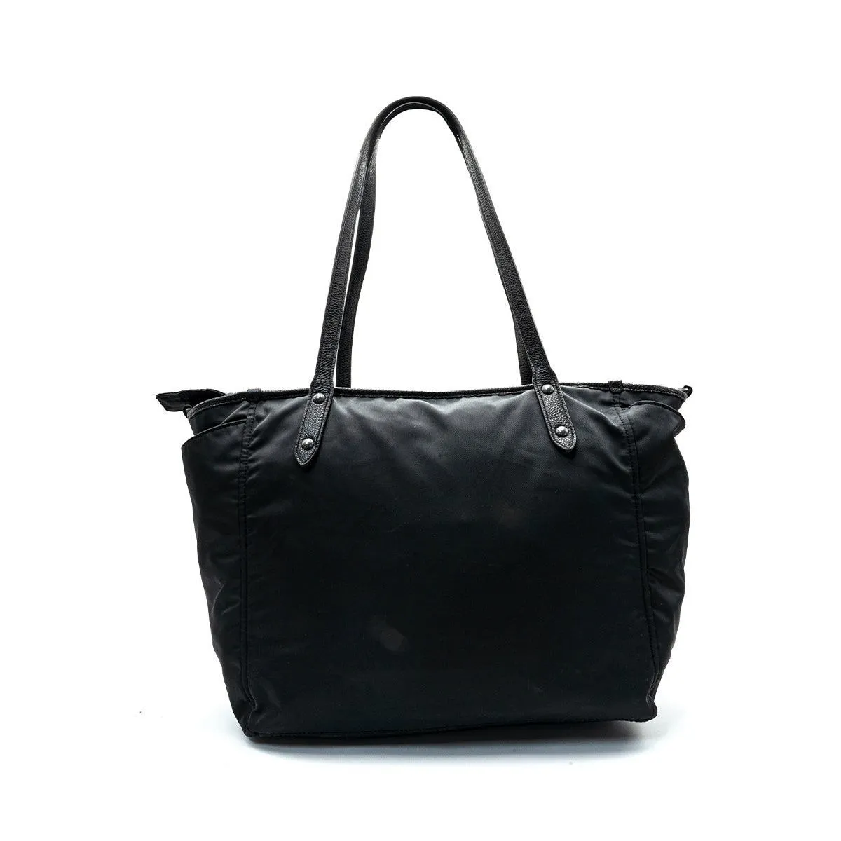 Coach Oversized Shopper Tote Bags Fabric Black Colour For Women