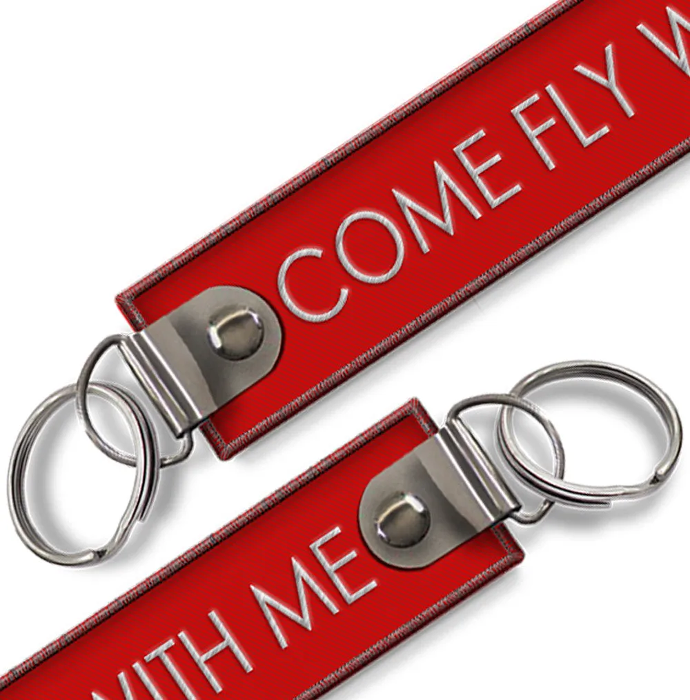 Come Fly With Me Embroidered Tag