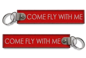 Come Fly With Me Embroidered Tag