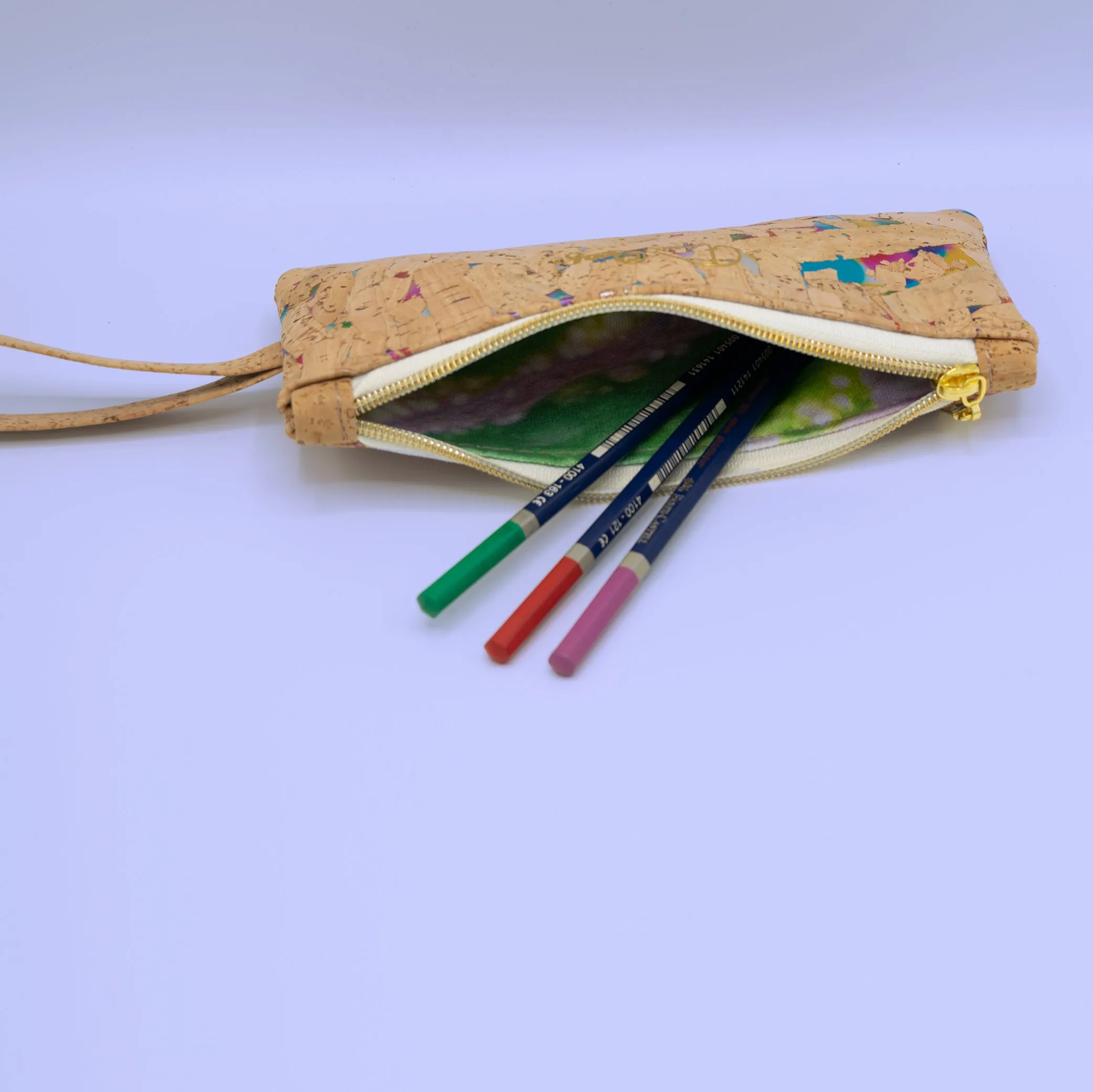 Cork Leather Pencil Case