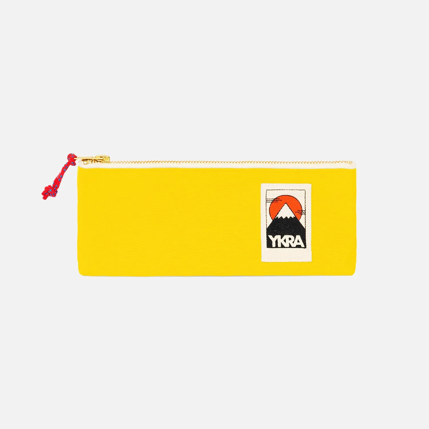 Cotton Canvas Pencil Case - Yellow