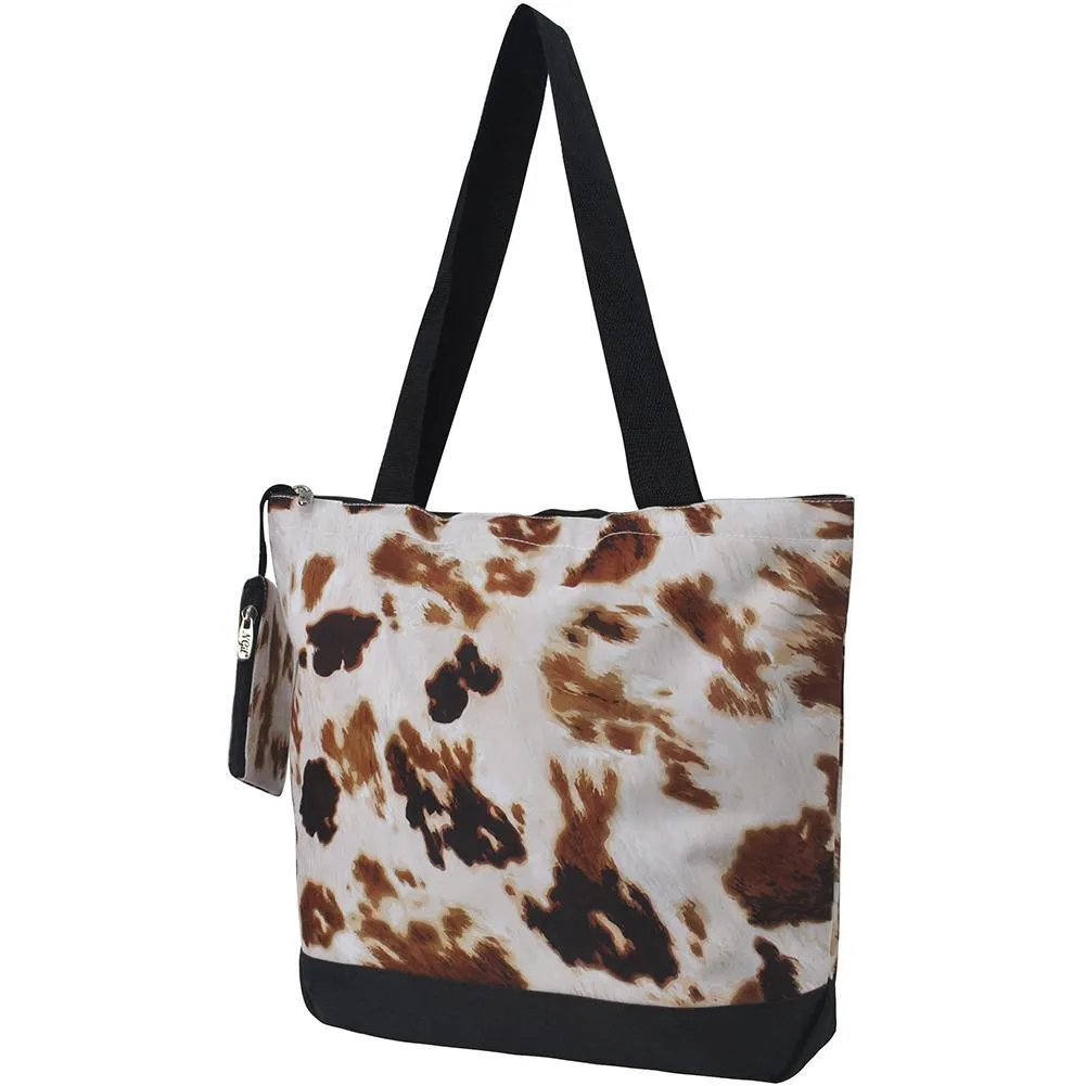 Cow Print NGIL Canvas Tote Bag