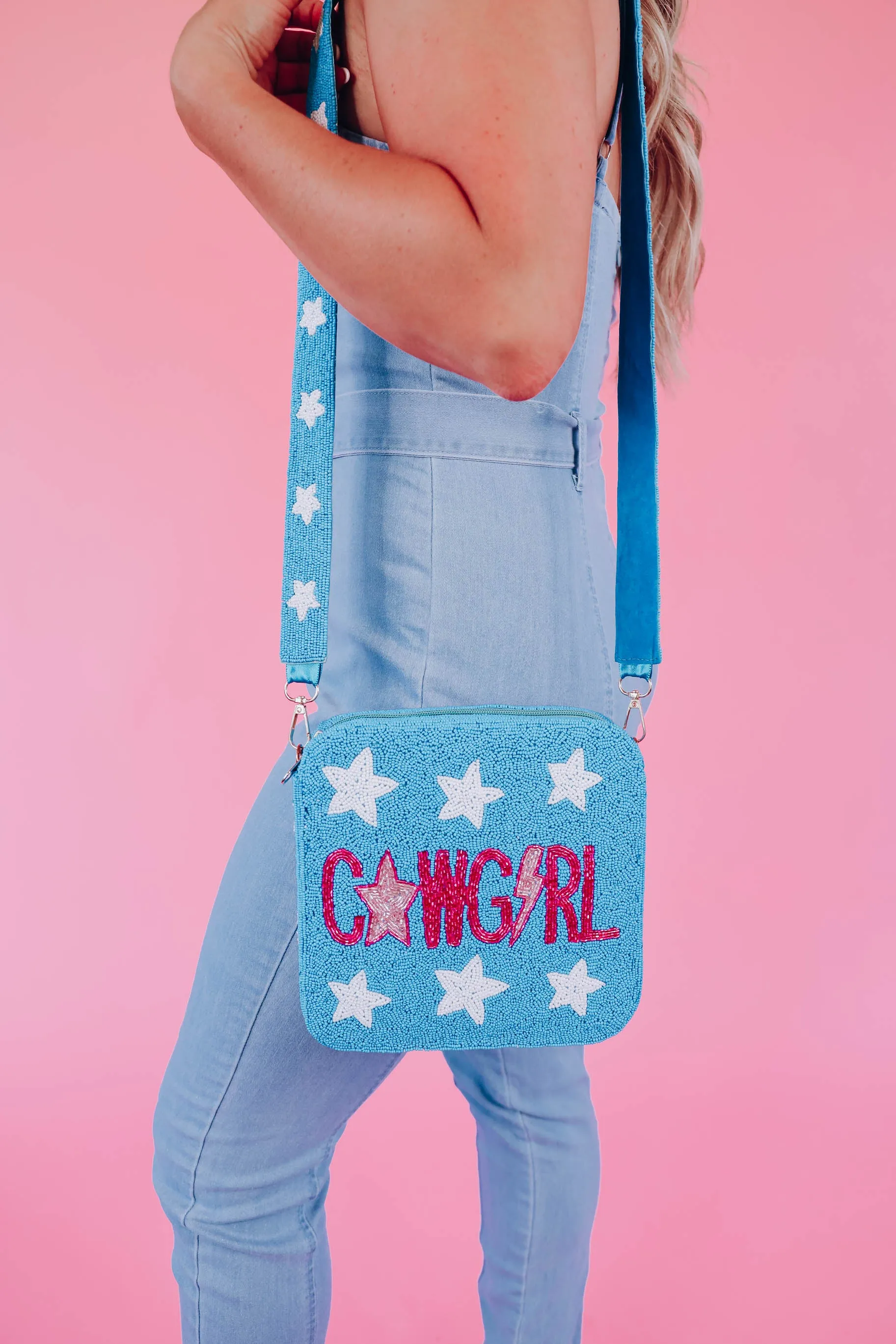 Cowgirl Stars Beaded Bag