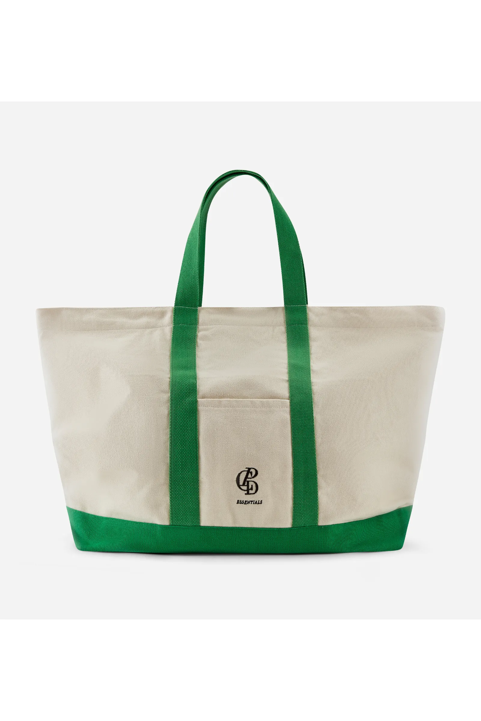 CPD Classico XL Tote Bag - Green/Cream