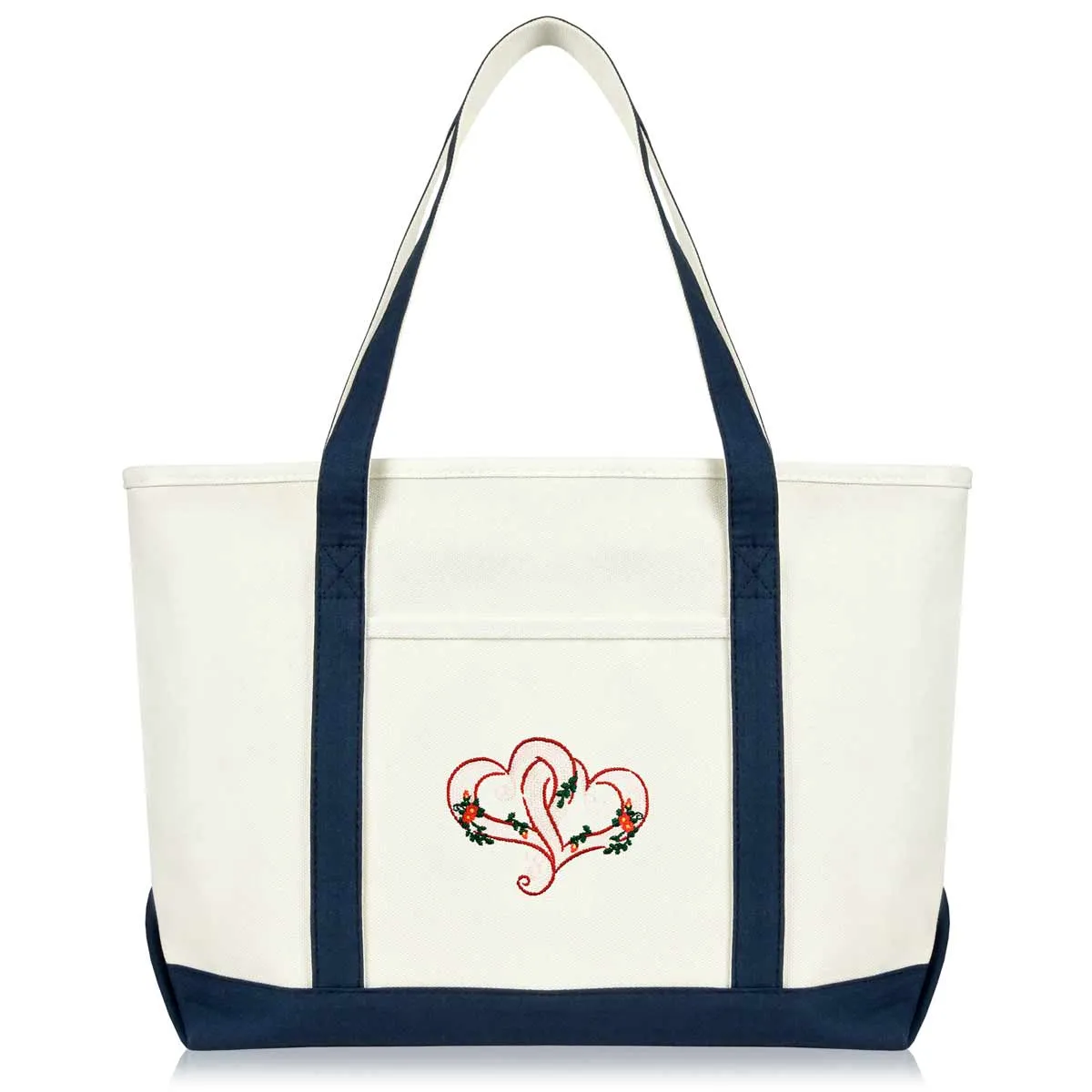 Dalix Knotted Heart Tote Bag