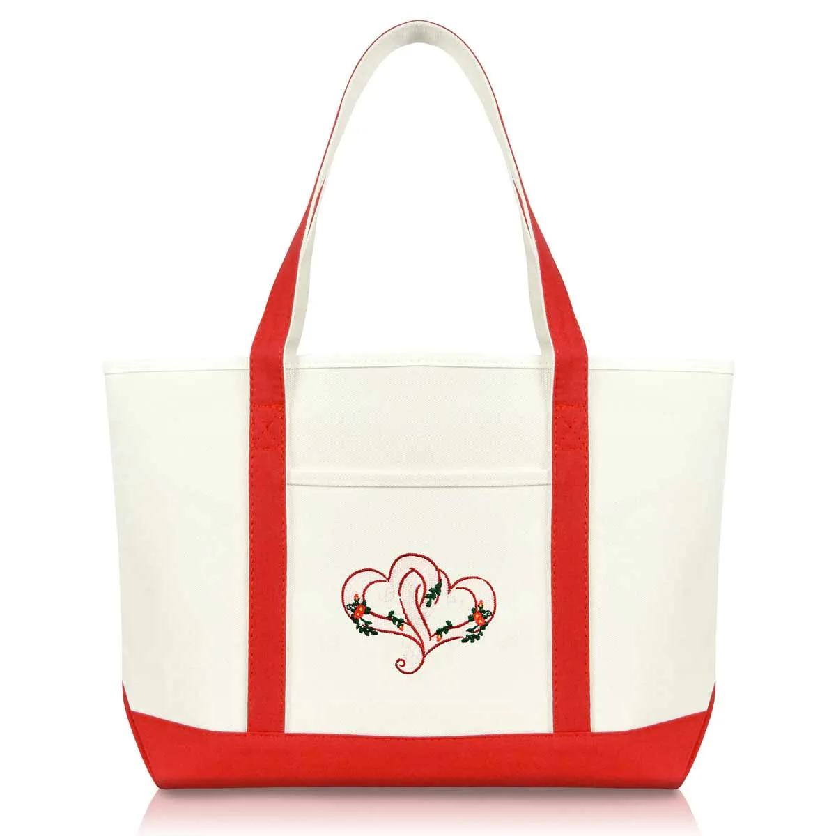 Dalix Knotted Heart Tote Bag