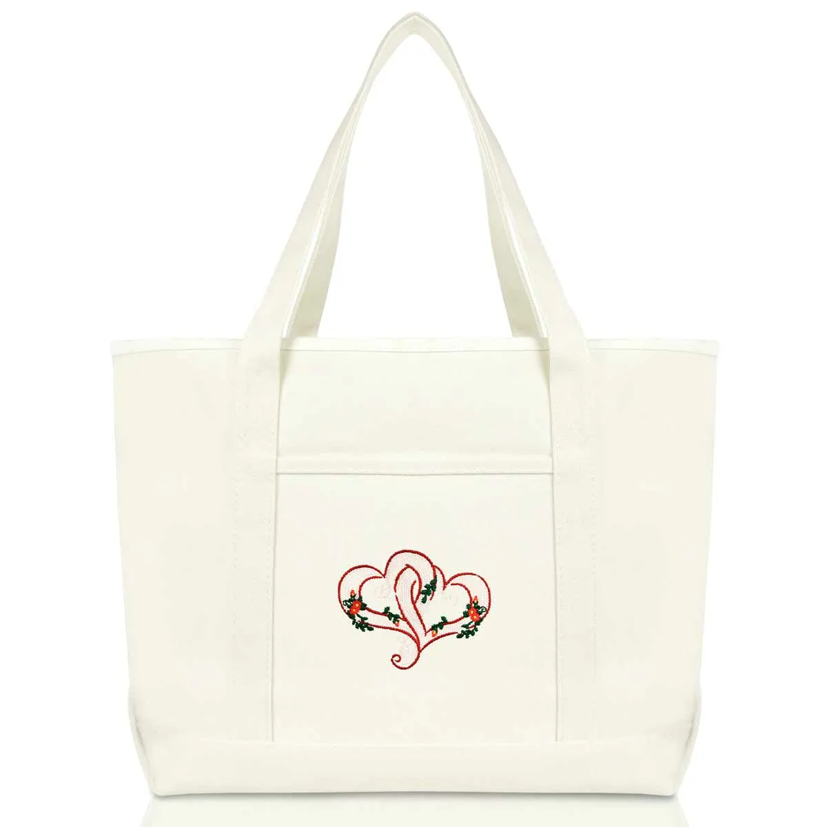 Dalix Knotted Heart Tote Bag