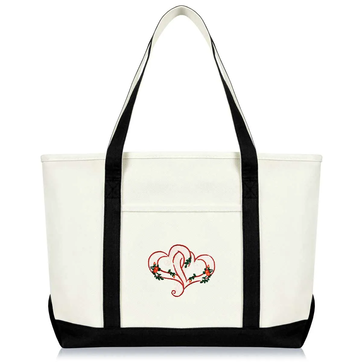 Dalix Knotted Heart Tote Bag