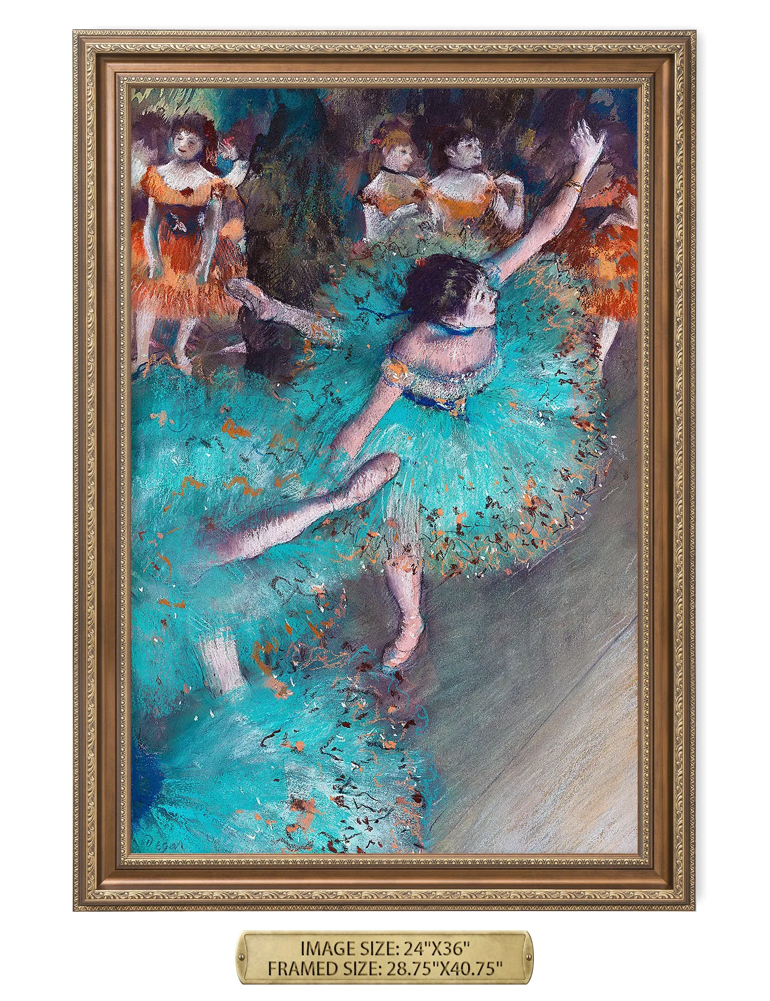 Dancer in Green by Edgar Degas.