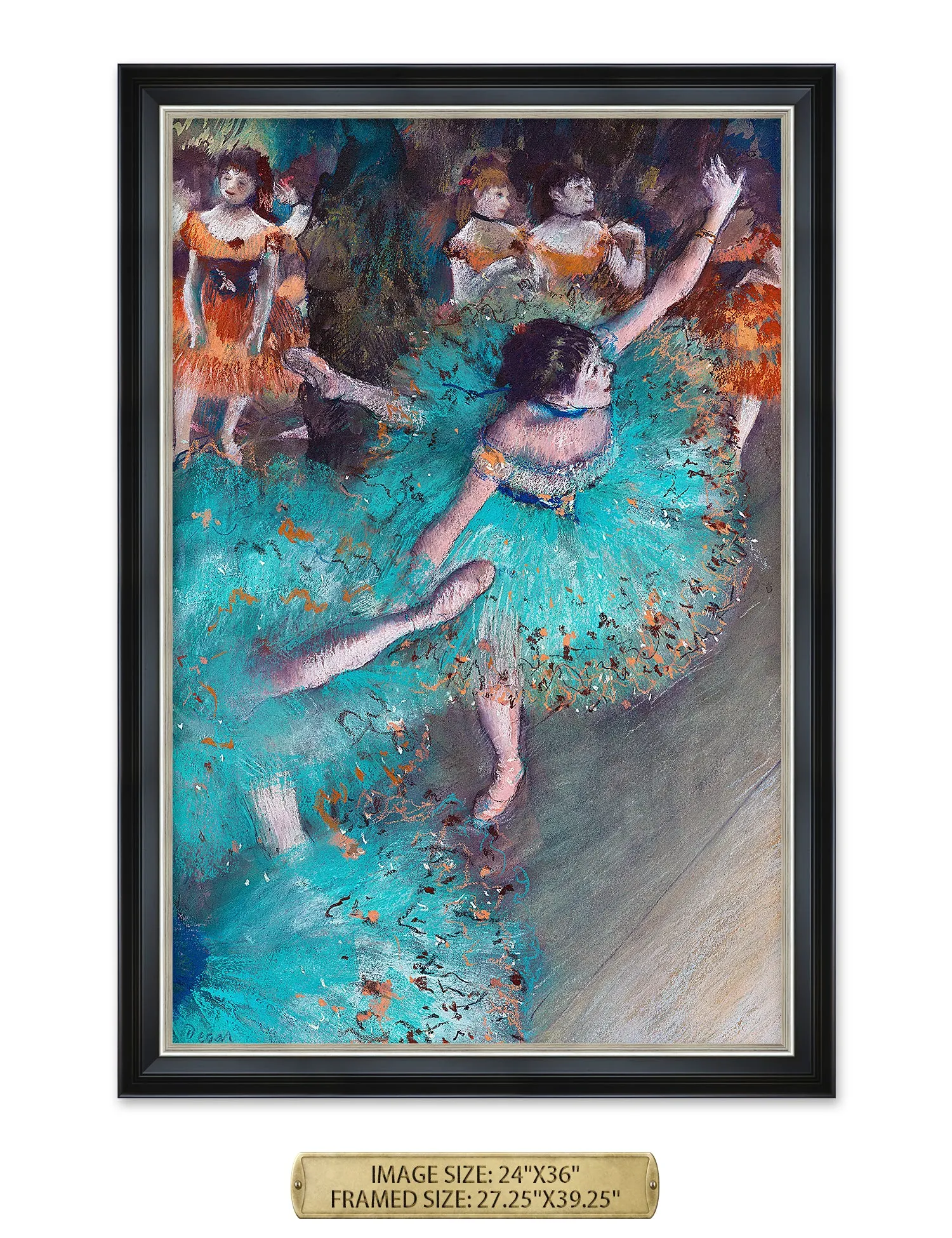 Dancer in Green by Edgar Degas.