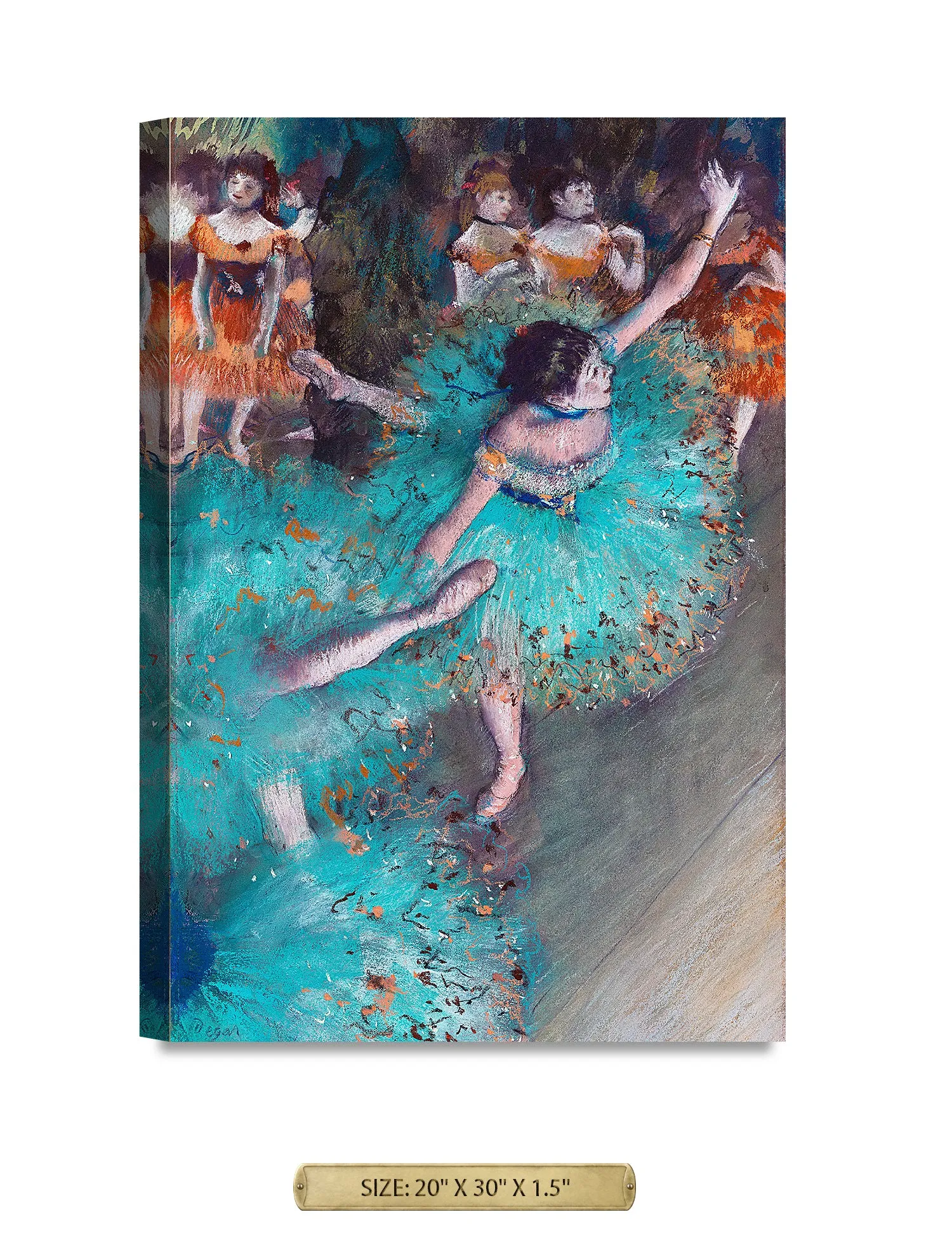 Dancer in Green by Edgar Degas.