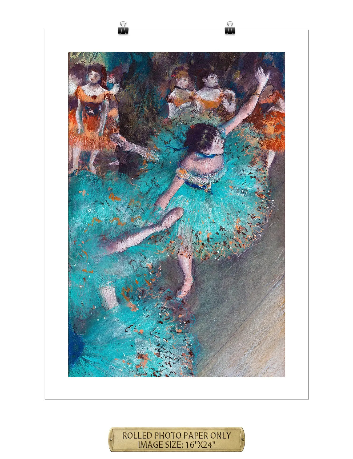 Dancer in Green by Edgar Degas.