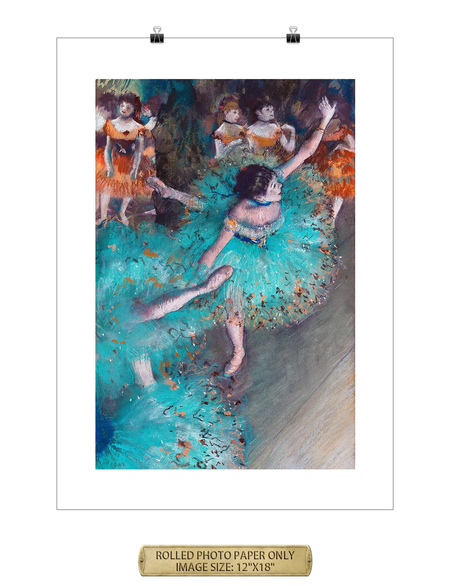 Dancer in Green by Edgar Degas.