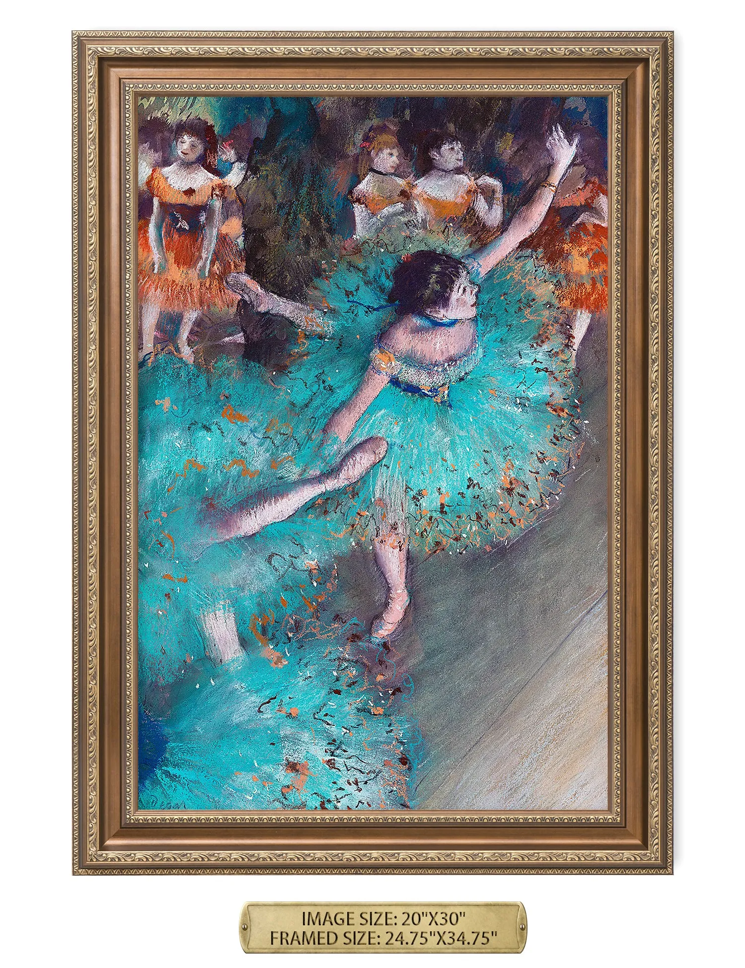 Dancer in Green by Edgar Degas.