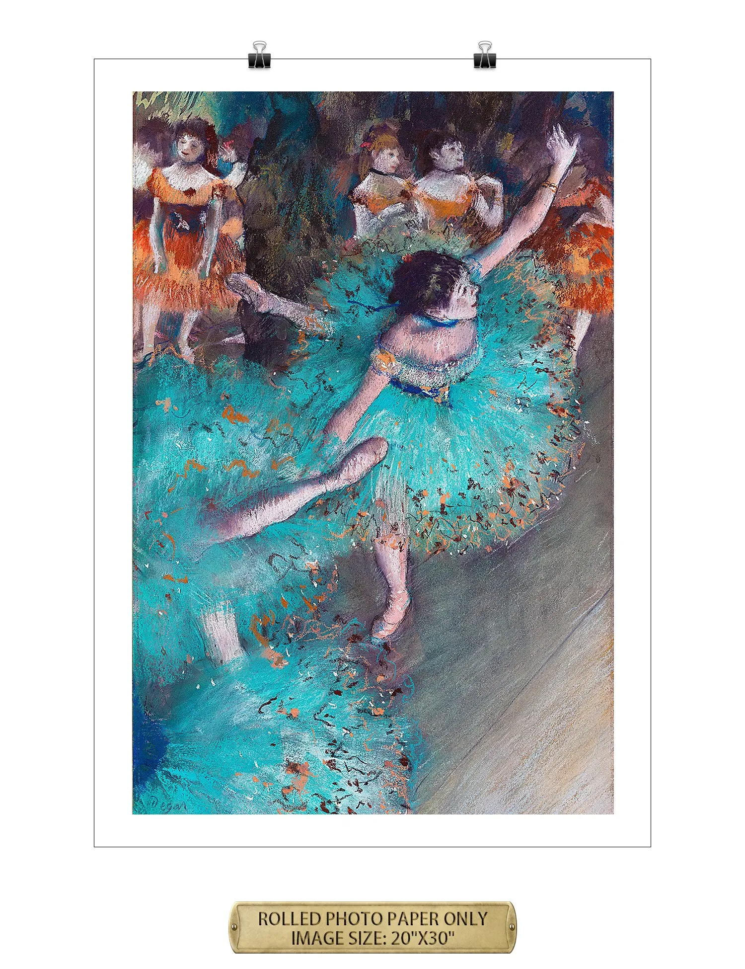 Dancer in Green by Edgar Degas.