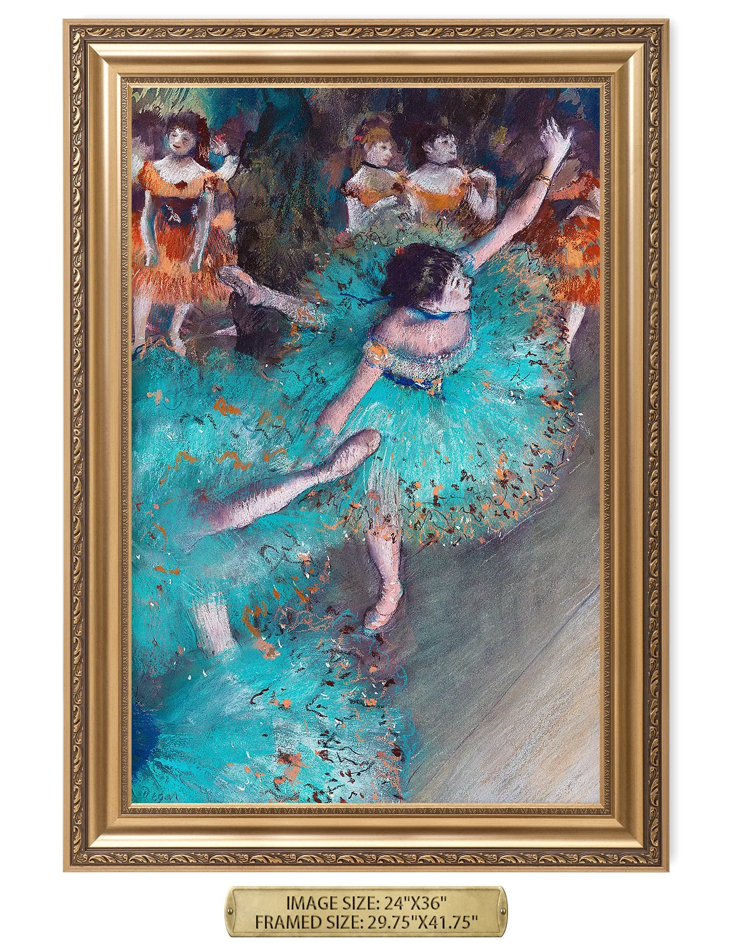 Dancer in Green by Edgar Degas.