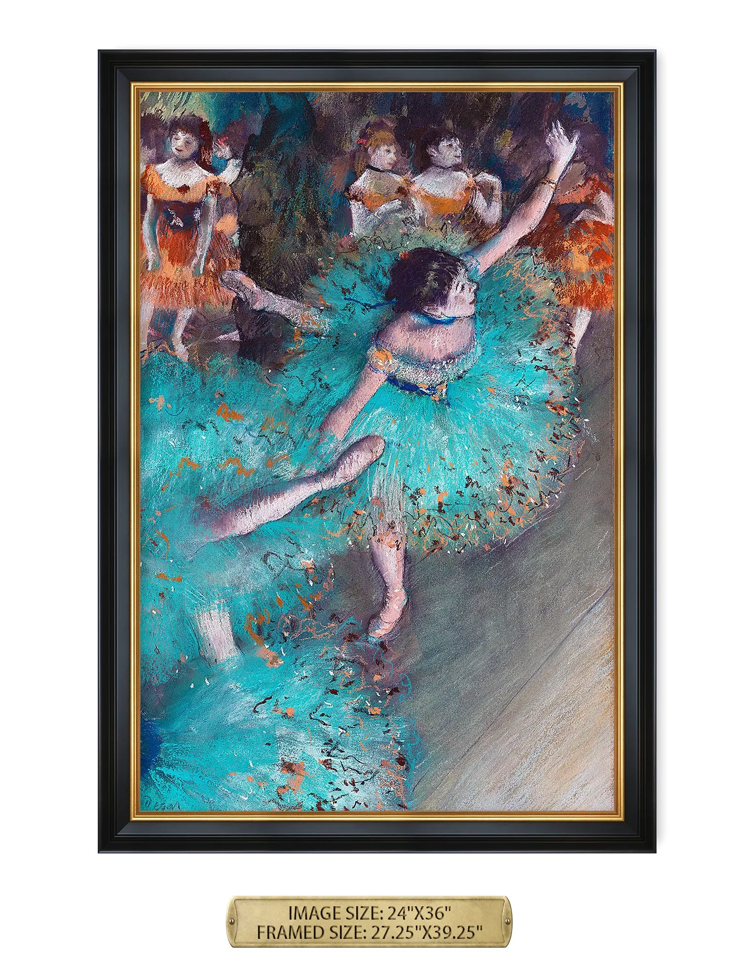 Dancer in Green by Edgar Degas.