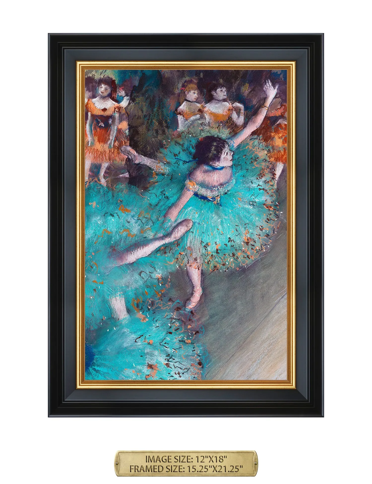 Dancer in Green by Edgar Degas.