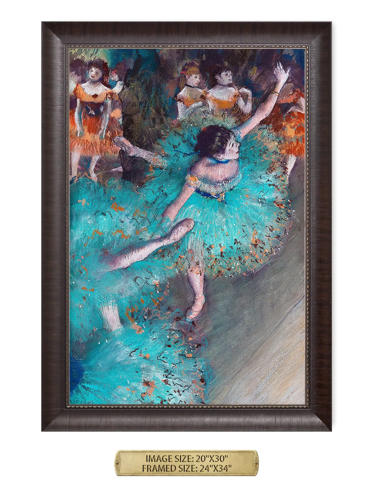 Dancer in Green by Edgar Degas.