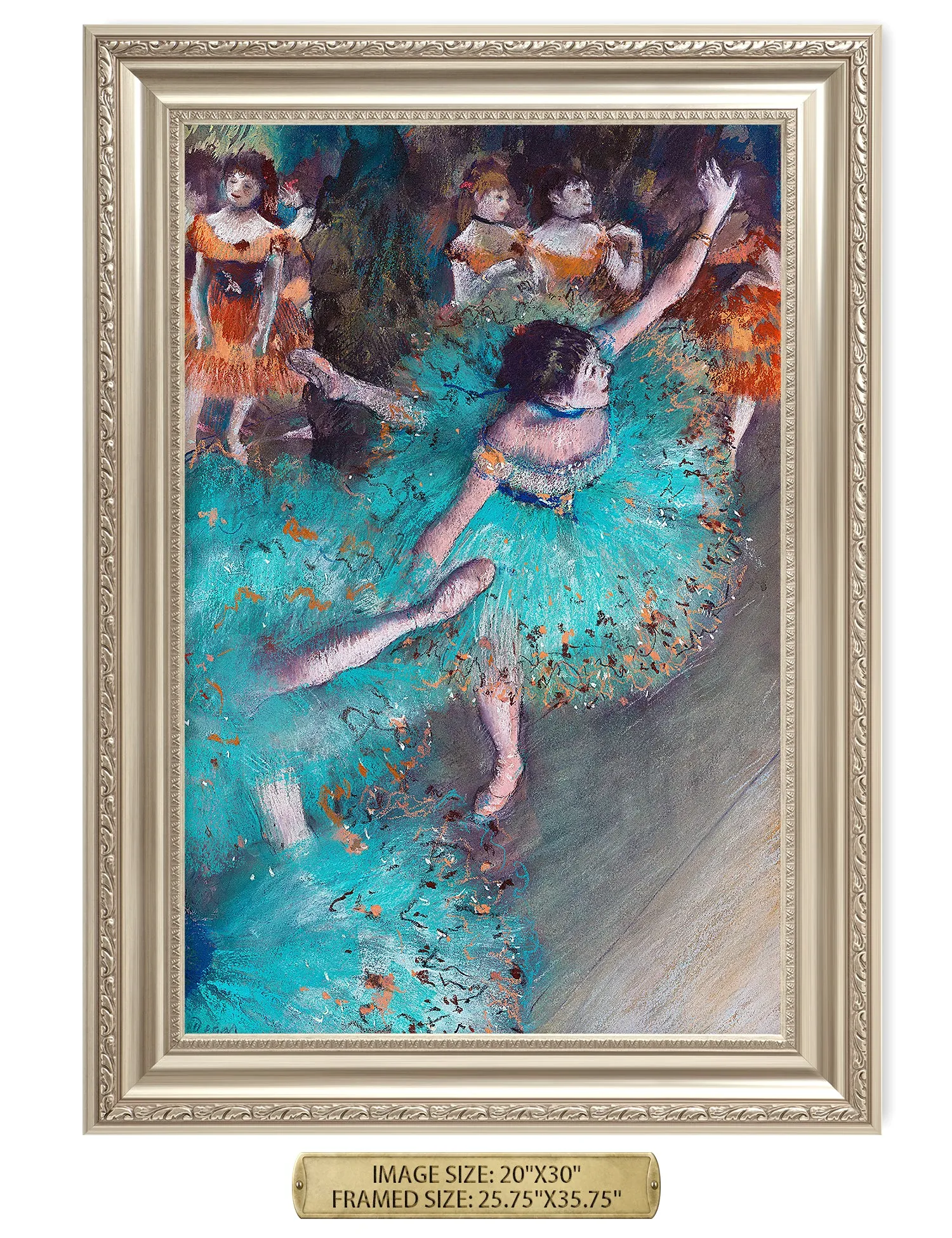 Dancer in Green by Edgar Degas.