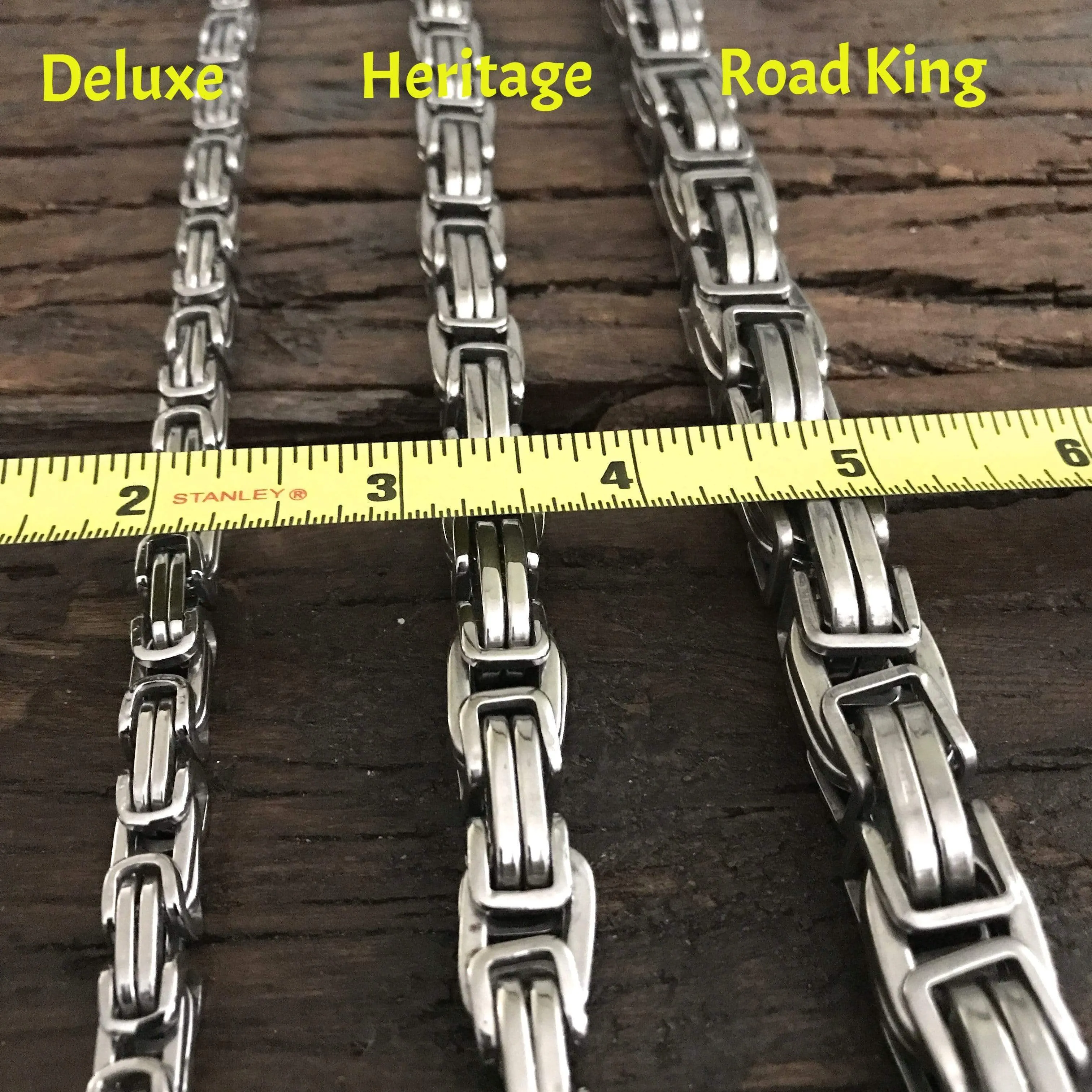 Daytona - Gold & Silver - Wallet Chain Heritage - 1/2 inch wide CLEARANCE