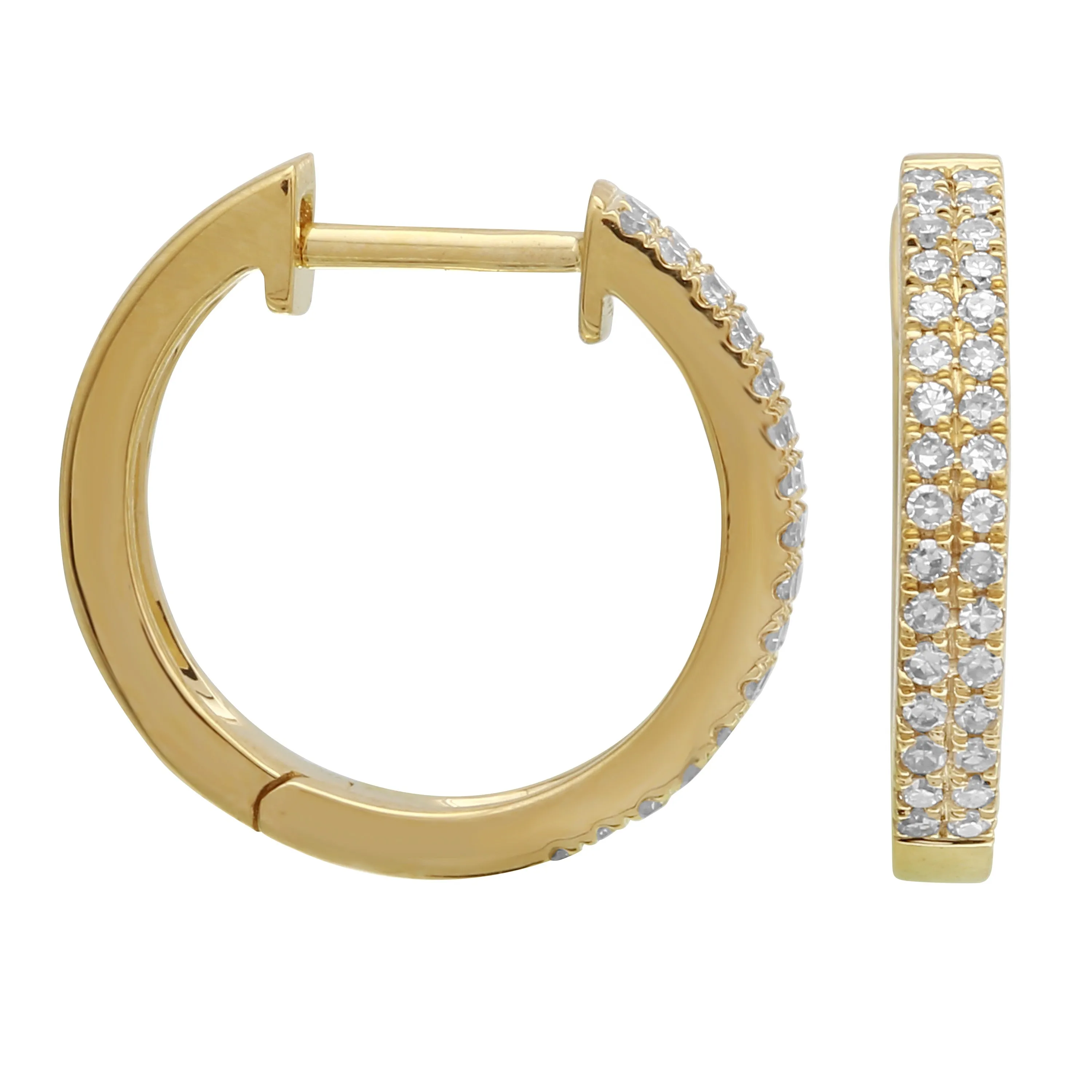 Diamond Hoops, 15mm