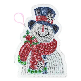 DIY Special Shaped Diamond Wallet Snowman Coin Purse Keychain