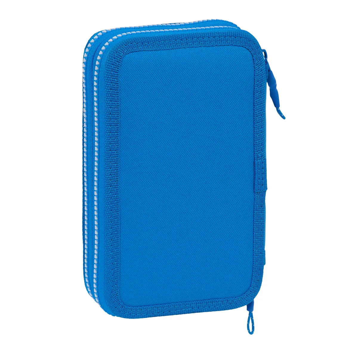 Double Pencil Case R. C. Deportivo de La Coruña Blue 12.5 x 19.5 x 4 cm (28 Pieces)