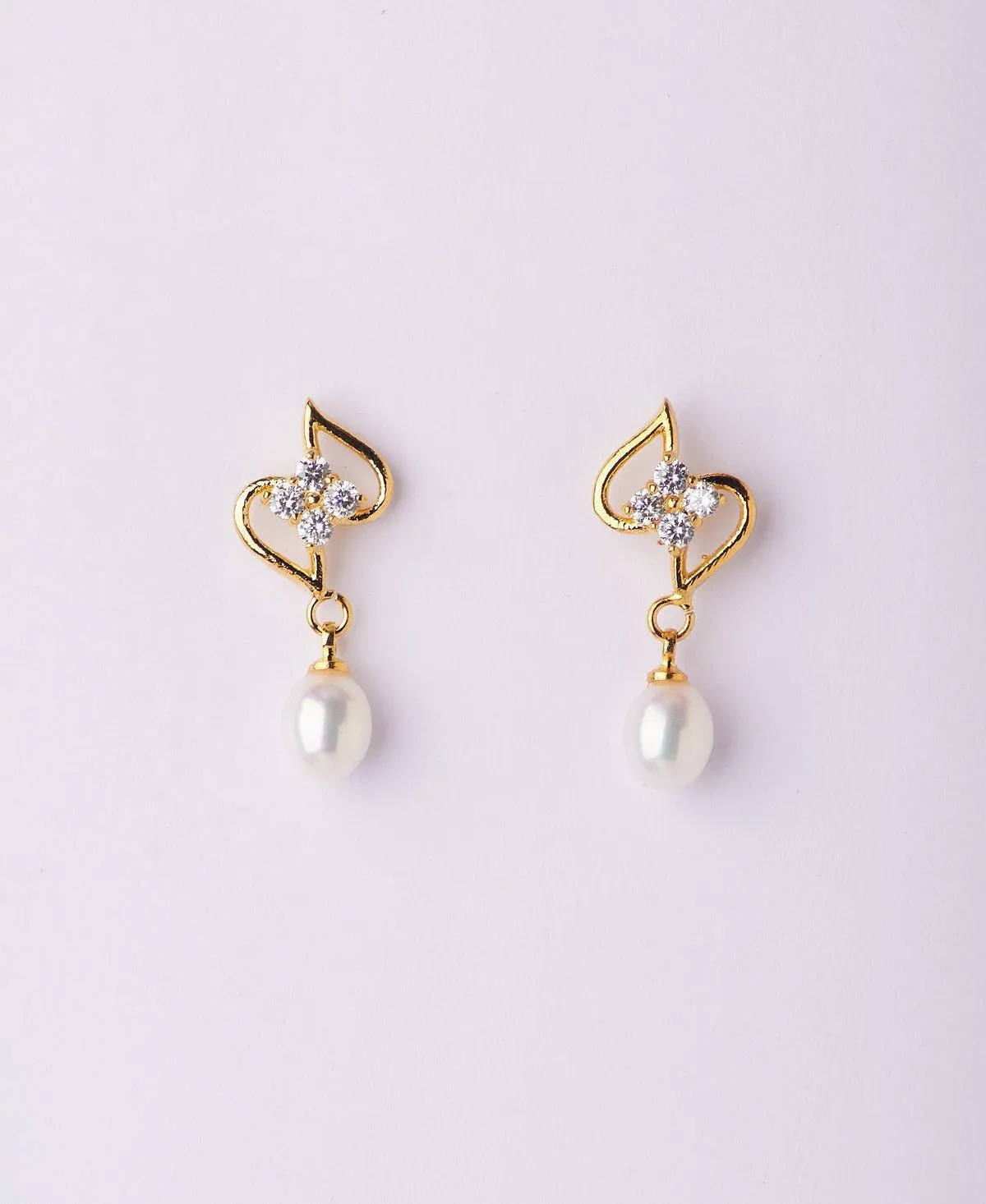 Elegant Real Pearl Hang Earring