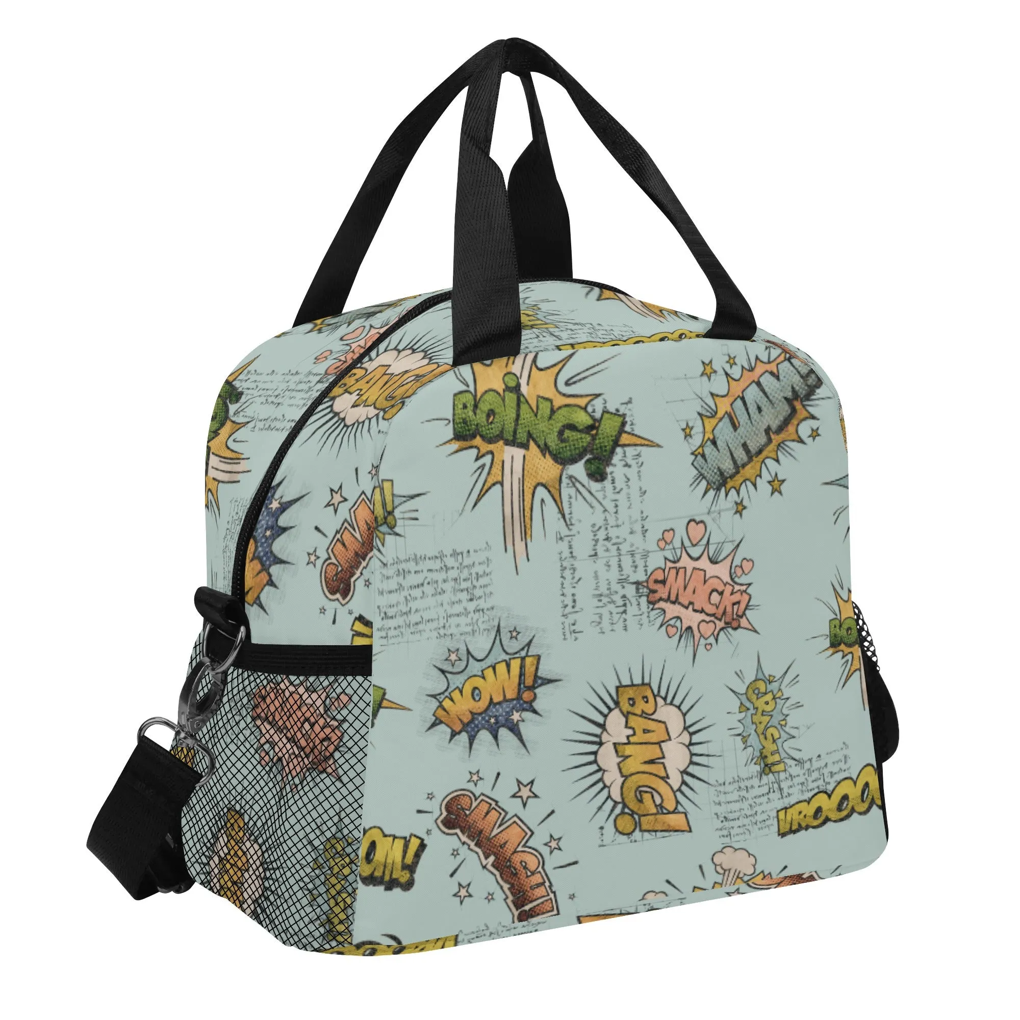 Elevate Lunchtime with Stylish All-Over Printed Vintage Aesthetics Lunch Bag for Teenagers-Ocean Adventure