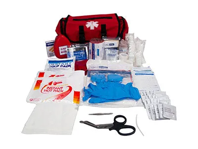 First Aid Kit, Economic Cab Bag, 13" x 9" x6", Red