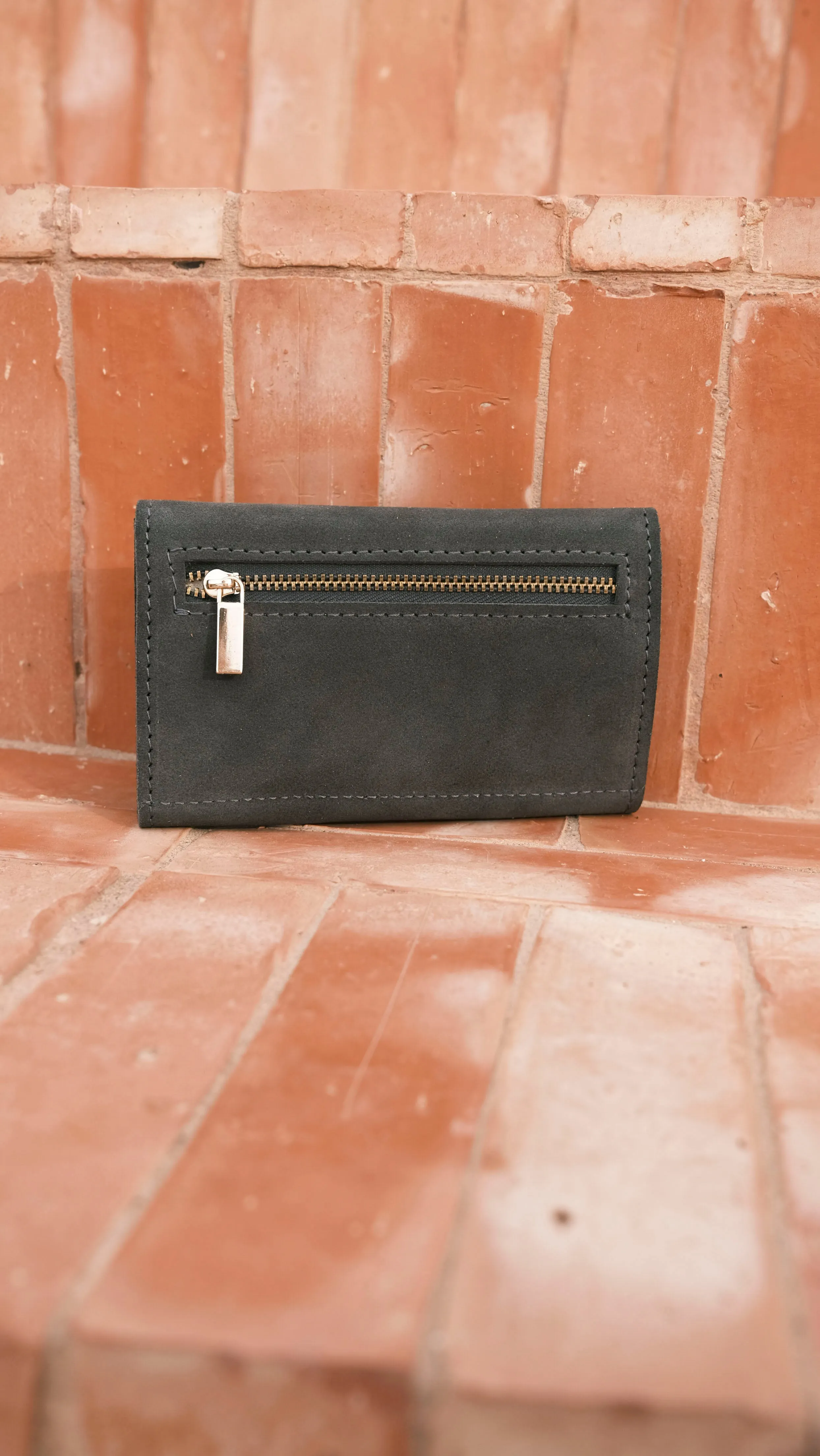 flip wallet - DENYA - anthracite