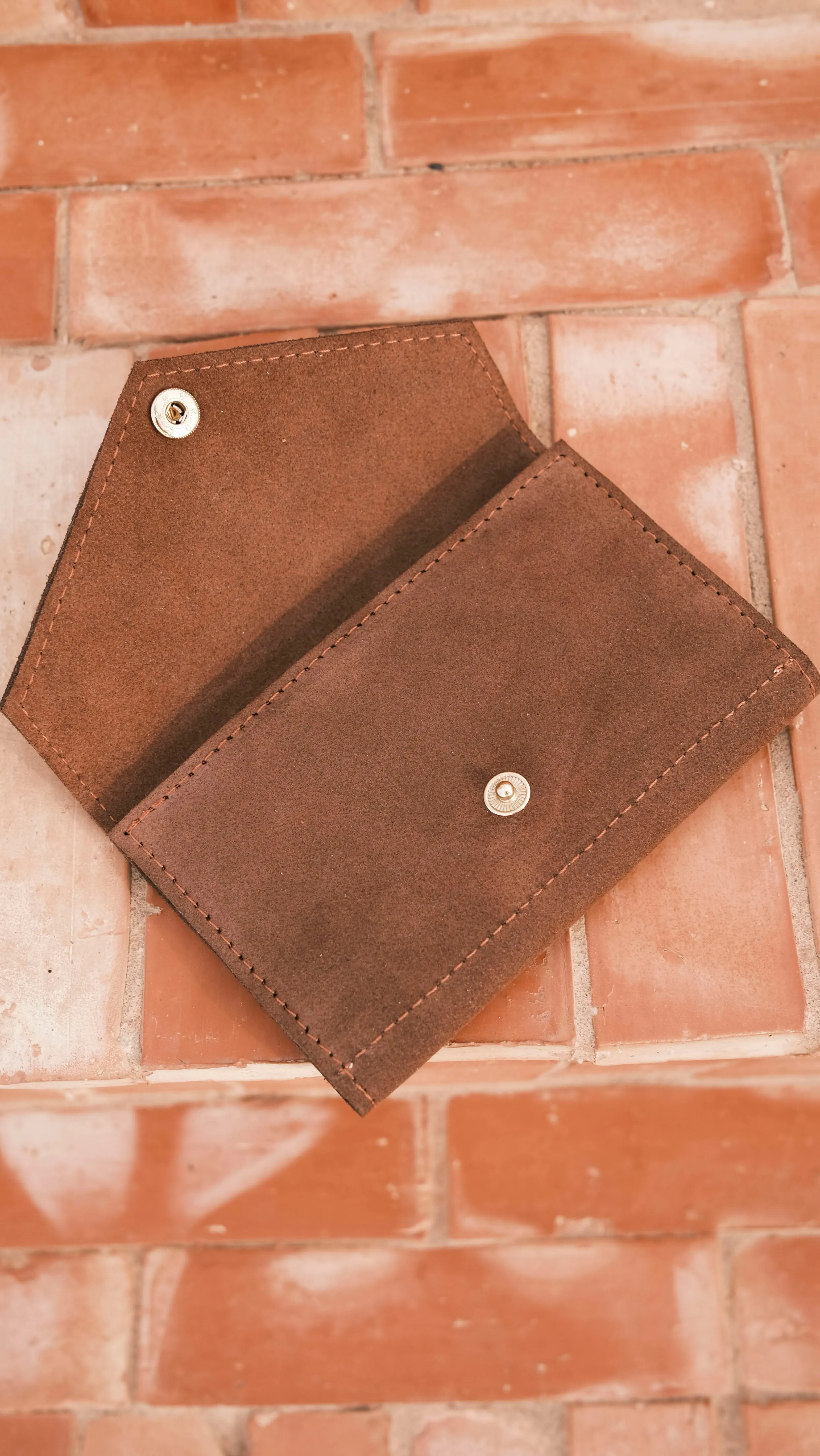 flip wallet - DENYA - red wood