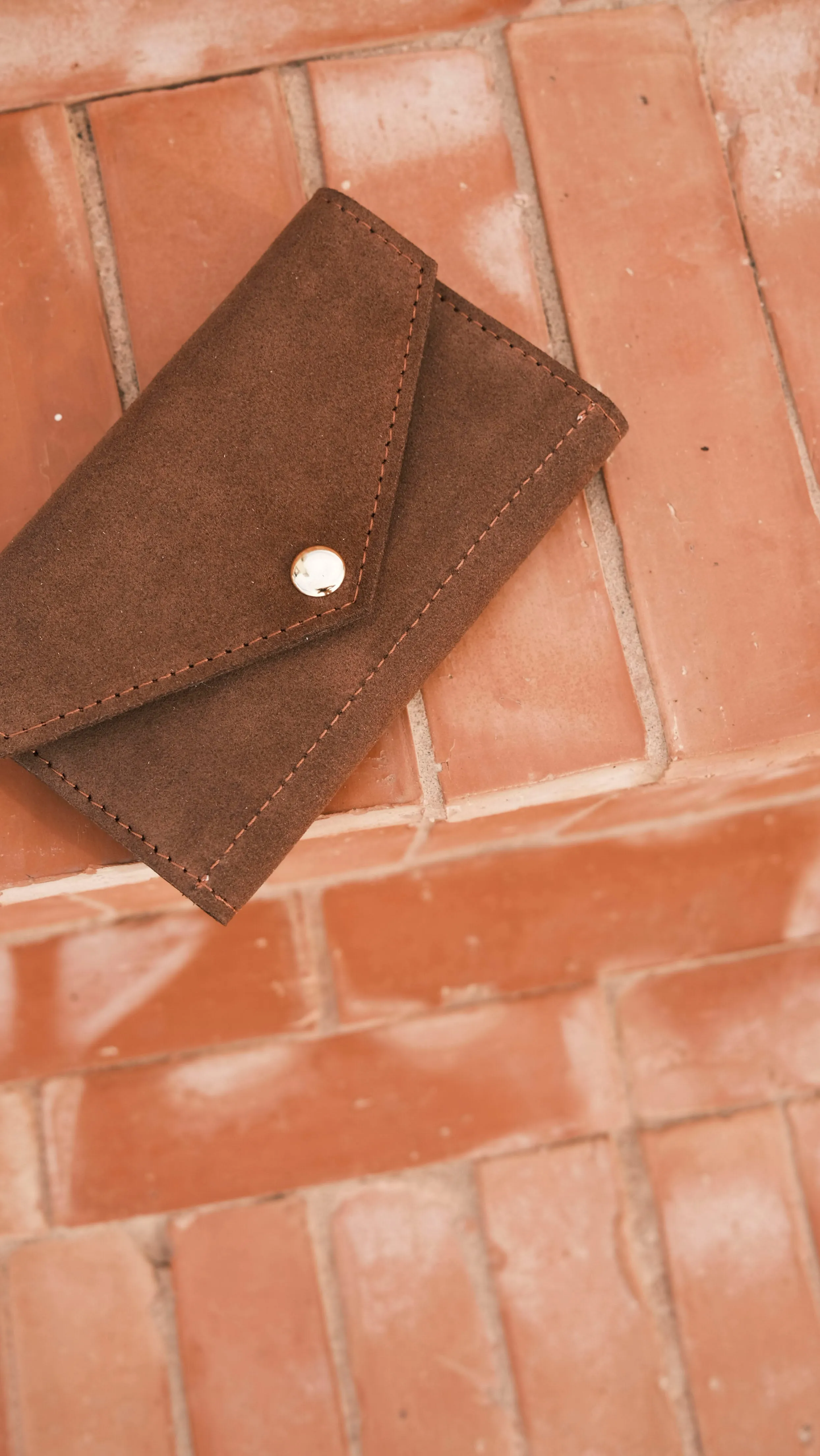 flip wallet - DENYA - red wood