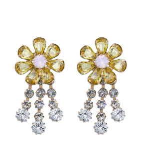 Frances Earrings in Light Topaz