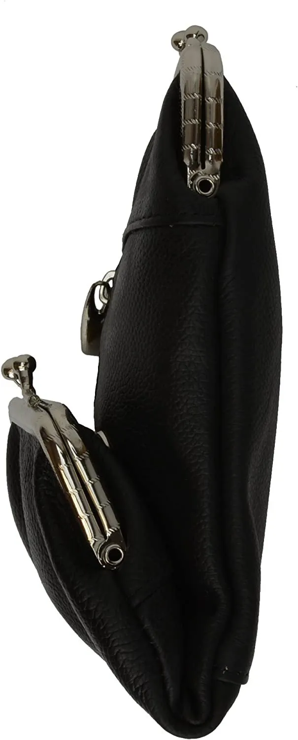 Genuine Leather Cigarette and Lighter Case with Twist Clasp by Marshal