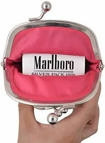 Genuine Leather Cigarette and Lighter Case with Twist Clasp by Marshal