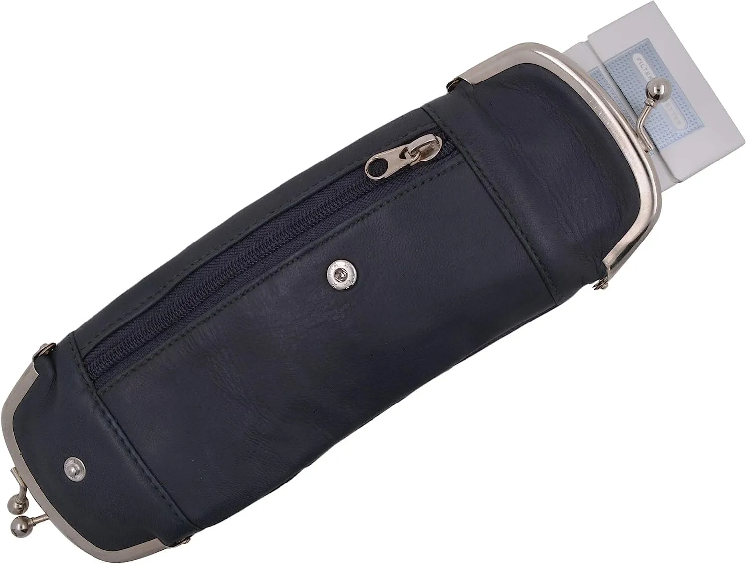 Genuine Leather Cigarette and Lighter Case with Twist Clasp by Marshal